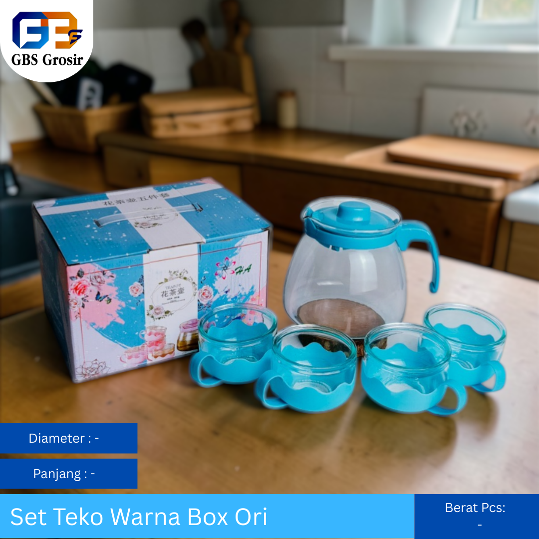 Set Teko Warna Box Ori Set 5 Pcs (24set)