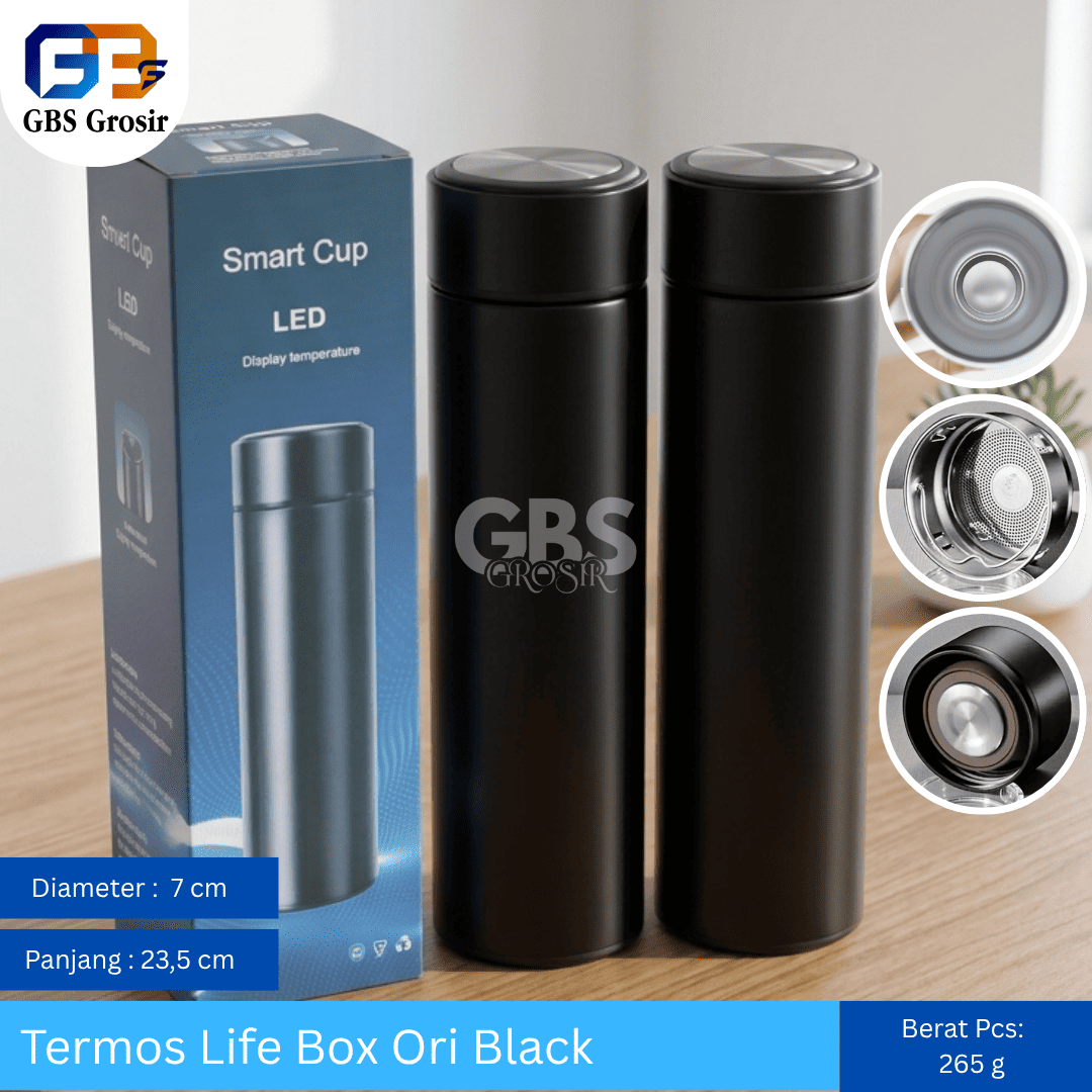 Termos Life Box Ori Black (50pcs)