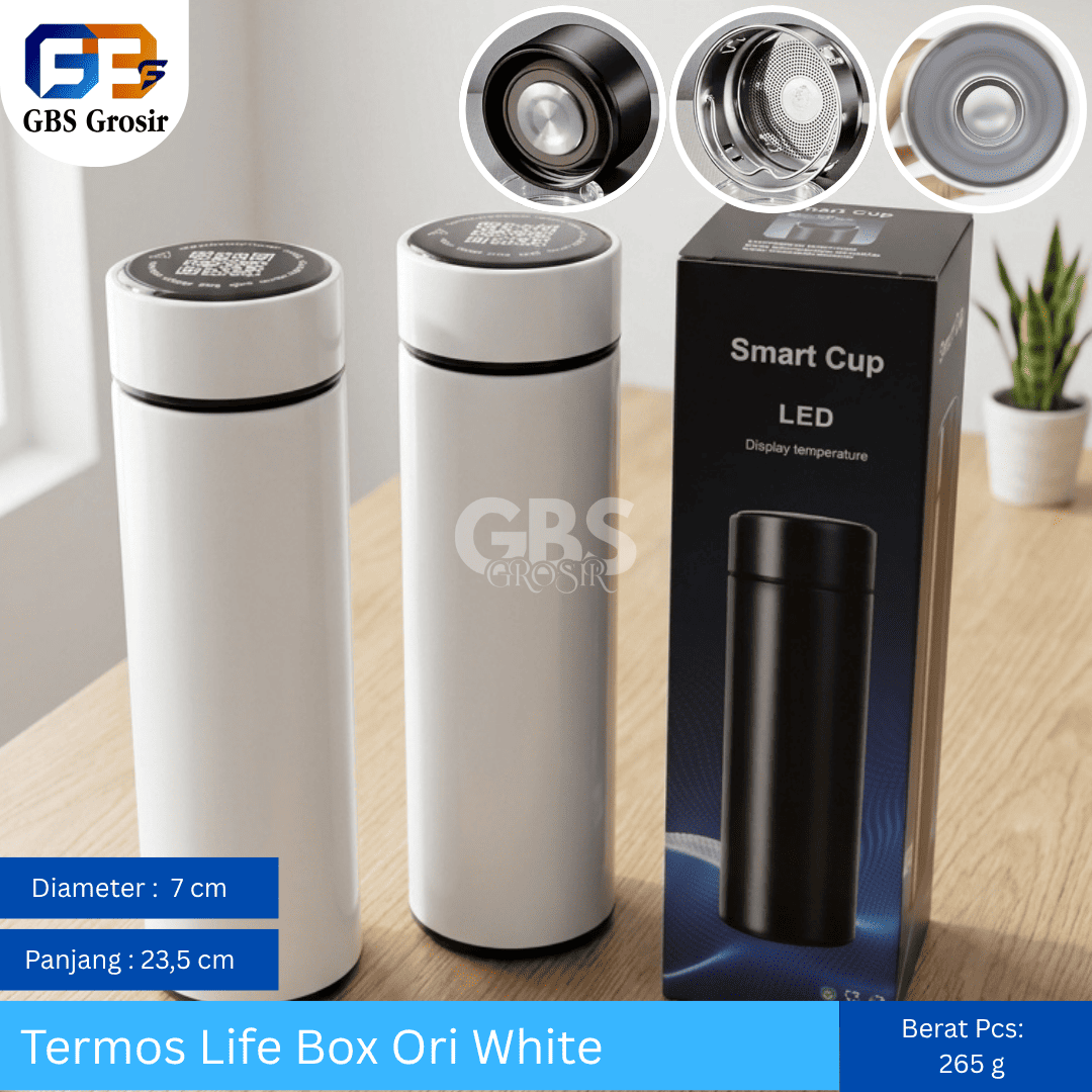 Termos Life Box Ori White (50pcs)