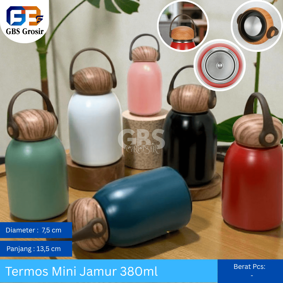 Termos Mini Jamur 380ml (100pcs)