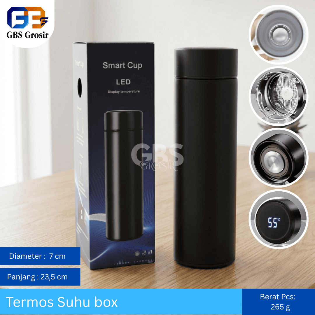 Termos Suhu Box Ori Black (50pcs)