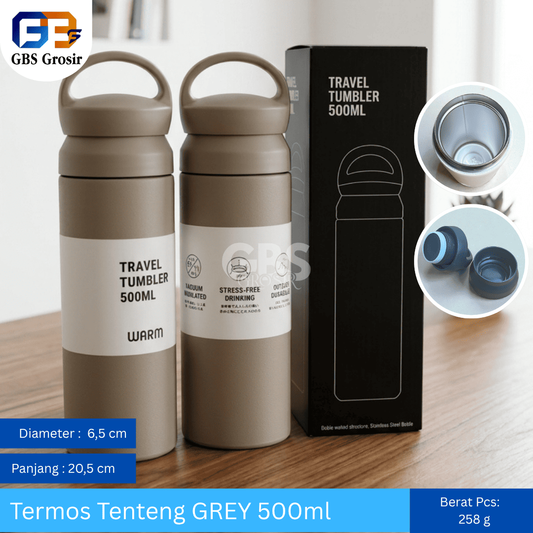 Termos Tenteng GREY 500ml (50pcs)