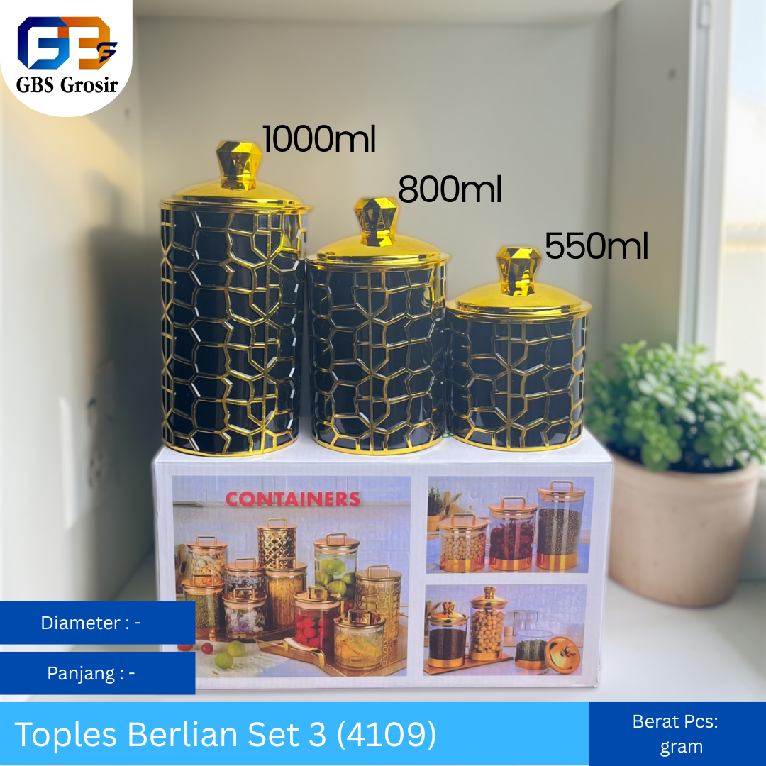 Toples Akrilik Sultan 4109 Set 3 (24pcs)