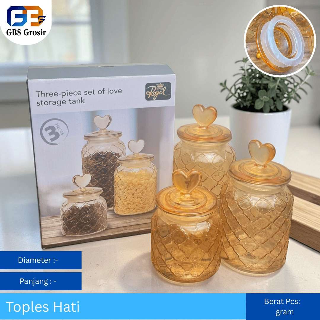 Toples Hati Set (8pcs)