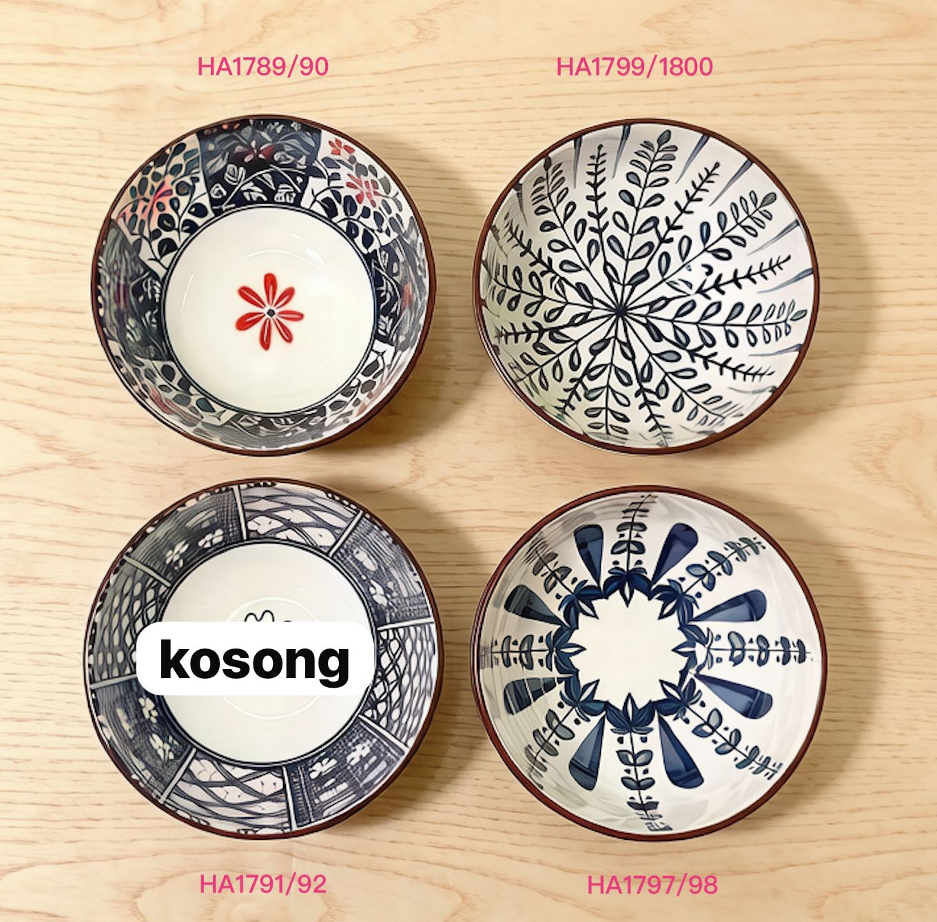 Mangkok Japanese isi 4 HA Box (30pcs)