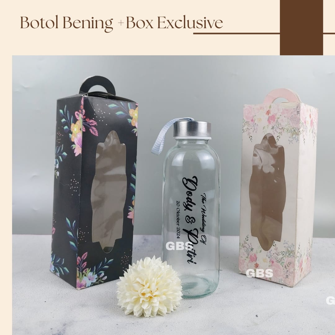 Botol Kaca Bening 420ml (80pcs)