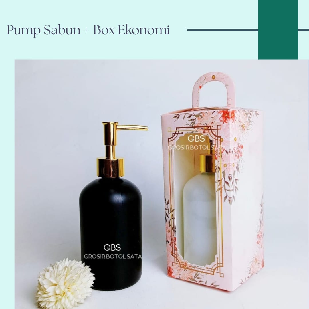 Botol Pump Sabun Hitam & Putih (48pcs)