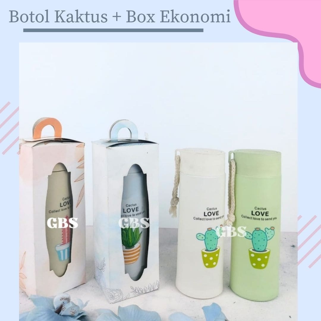 Botol Kaktus + Box Eko 7720