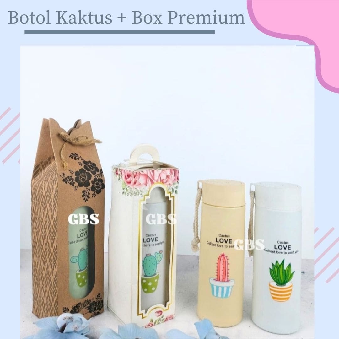 Botol Kaktus + Box Premium 7721