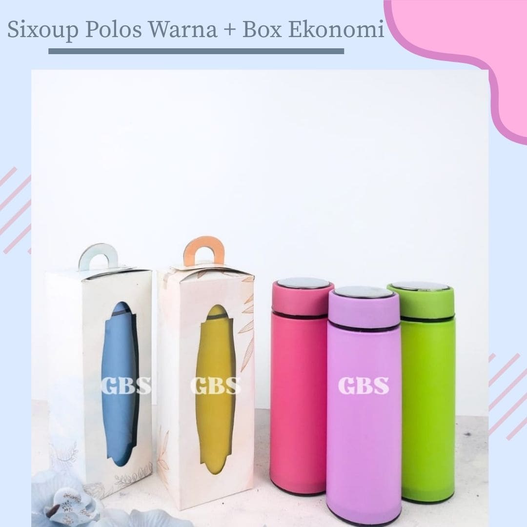 Botol Polos Warna + Box Eko 7720