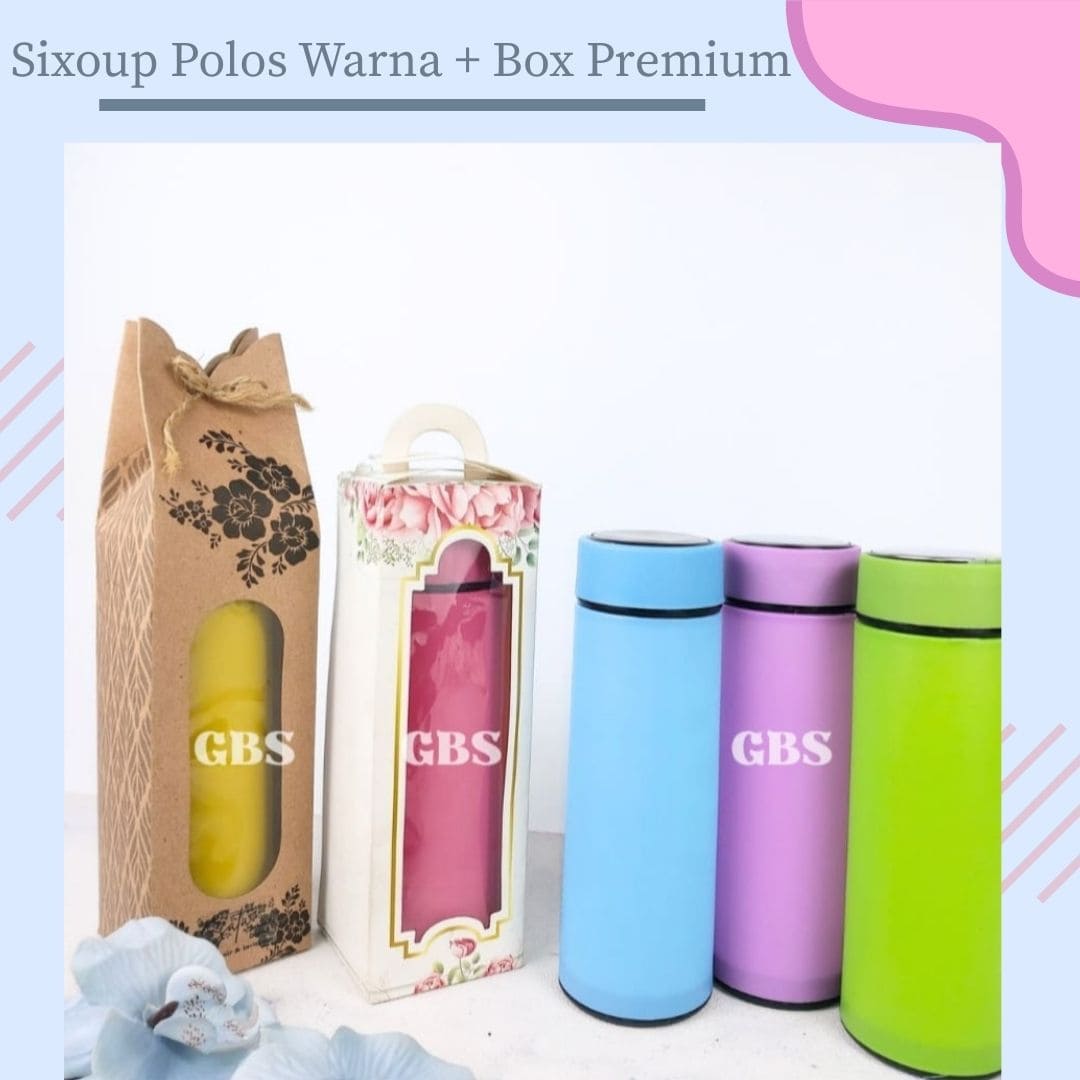 Botol Polos Warna + Box Premium 7721