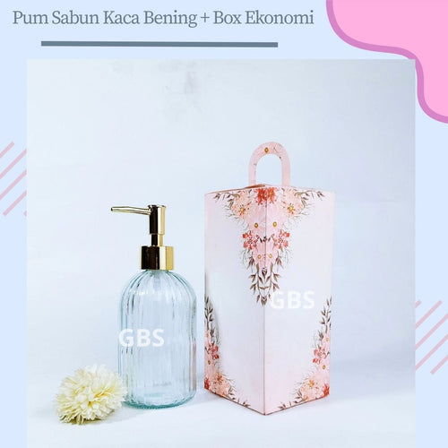 Botol Pump Sabun Bening + Box Eko 7720