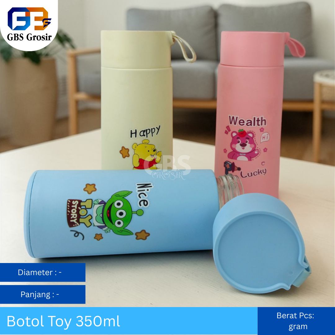 Botol Toy Kaca NON Box 350ml (80pcs)