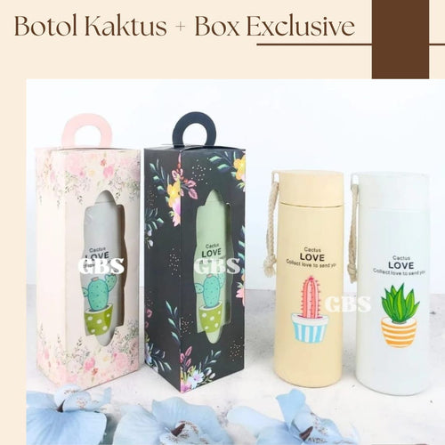 Botol Kaktus Kaca NON Box (80pcs)