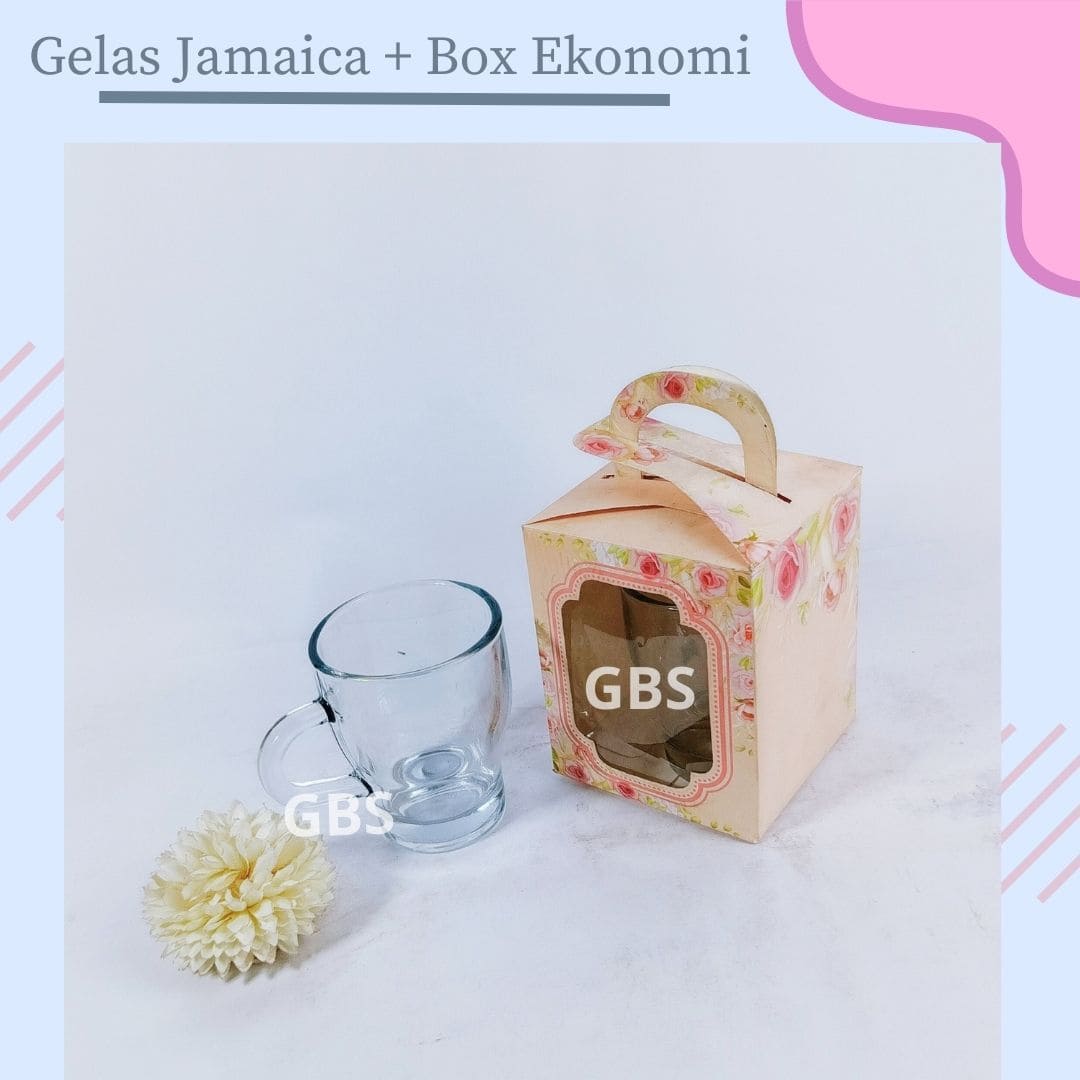 Gelas Jamaica + Box Eko 9911