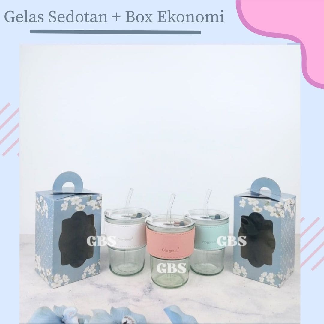 Gelas Sedotan Non + Box Eko 9915