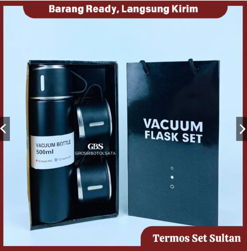 TERMOS VACCUM SET SULTAN Black (48pcs)