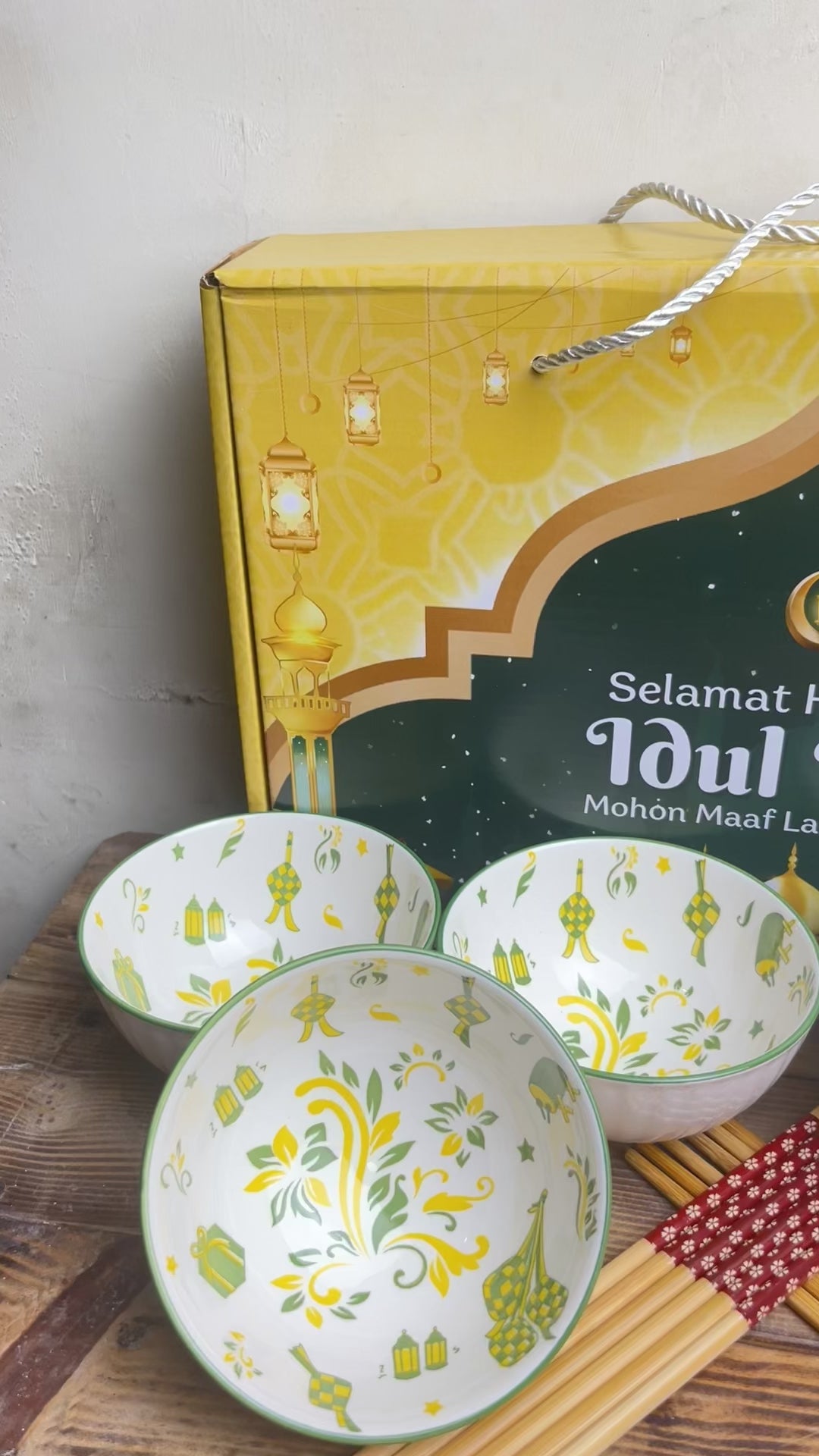 Mangkok Japanese isi 6 NA LEBARAN (18pcs)