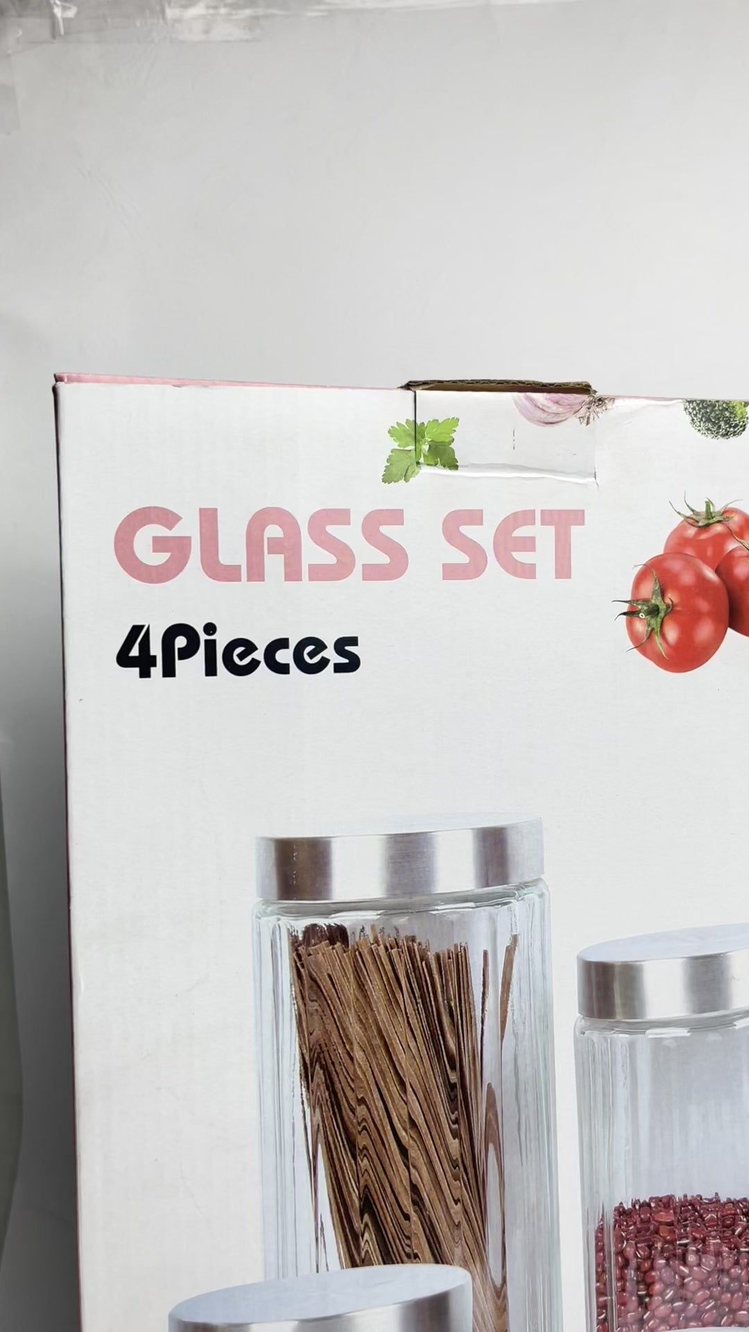 Toples Kaca Diamond Besar NA Set (4pcs)
