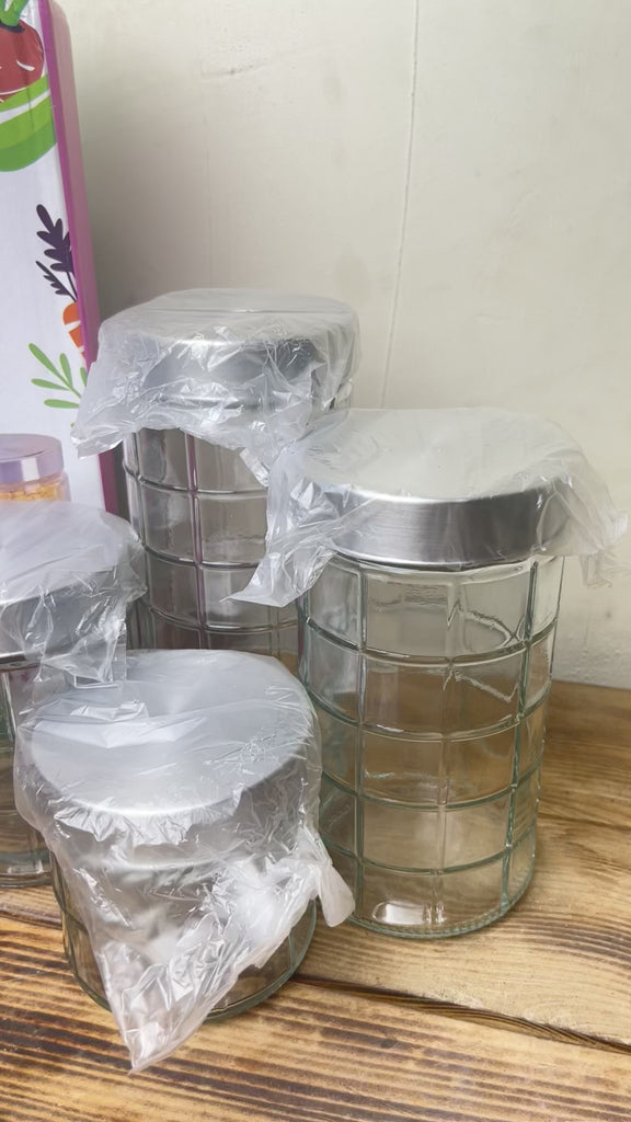 Toples Kaca Diamond Kecil NA Set (12pcs)