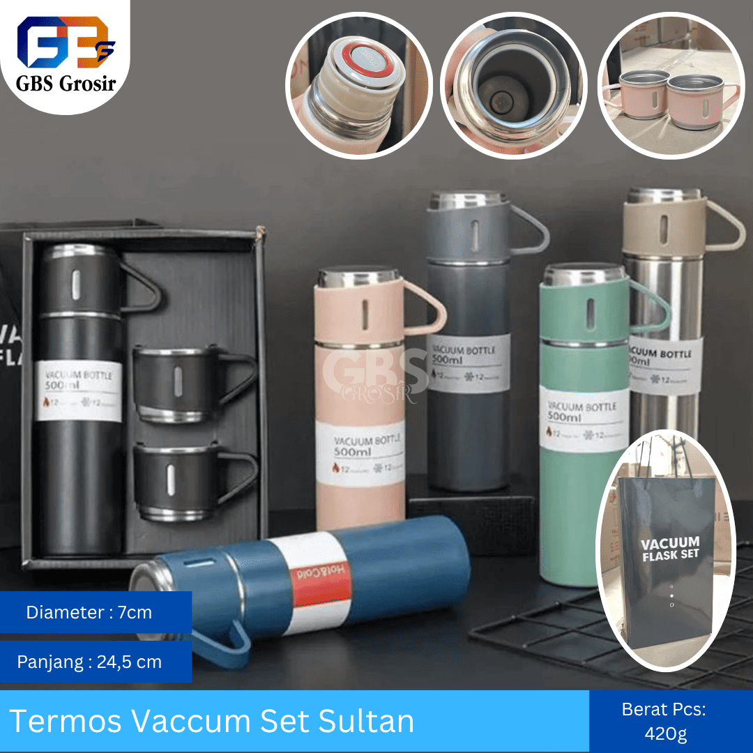 TERMOS VACCUM SET SULTAN Silver (24pcs)